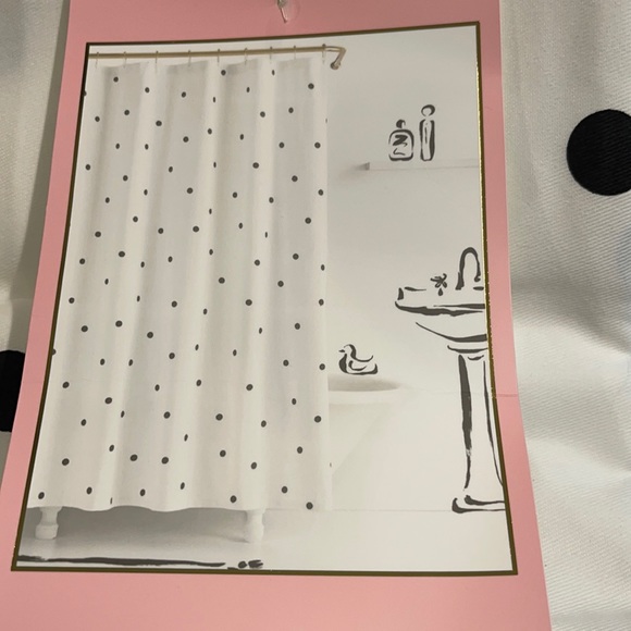 KATE SPADE DECO DOT SHOWER CURTAIN - Picture 4 of 8